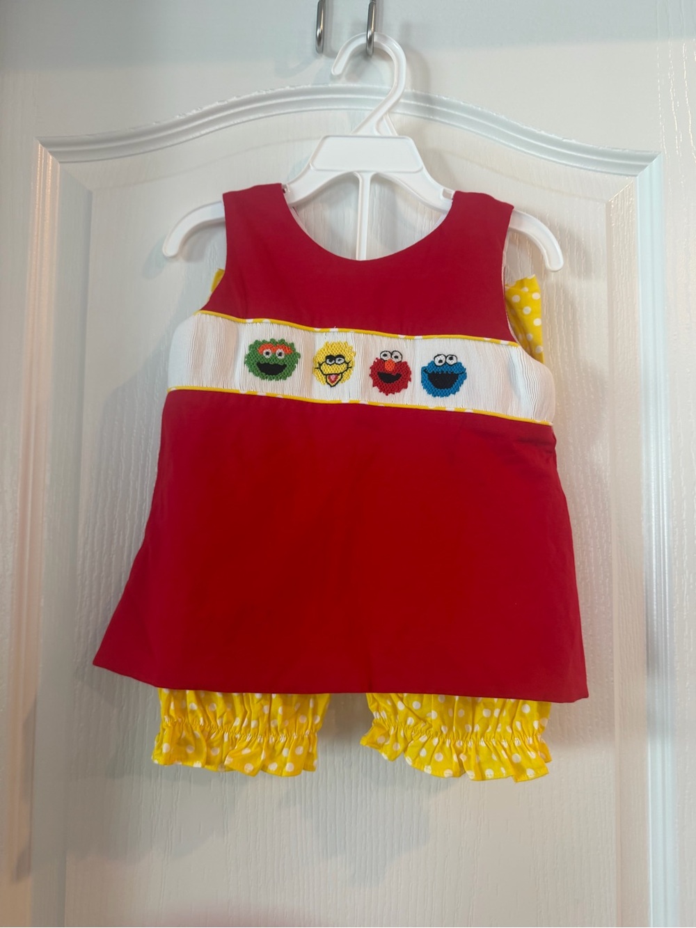 Sesame Street Smocked Shorts Set